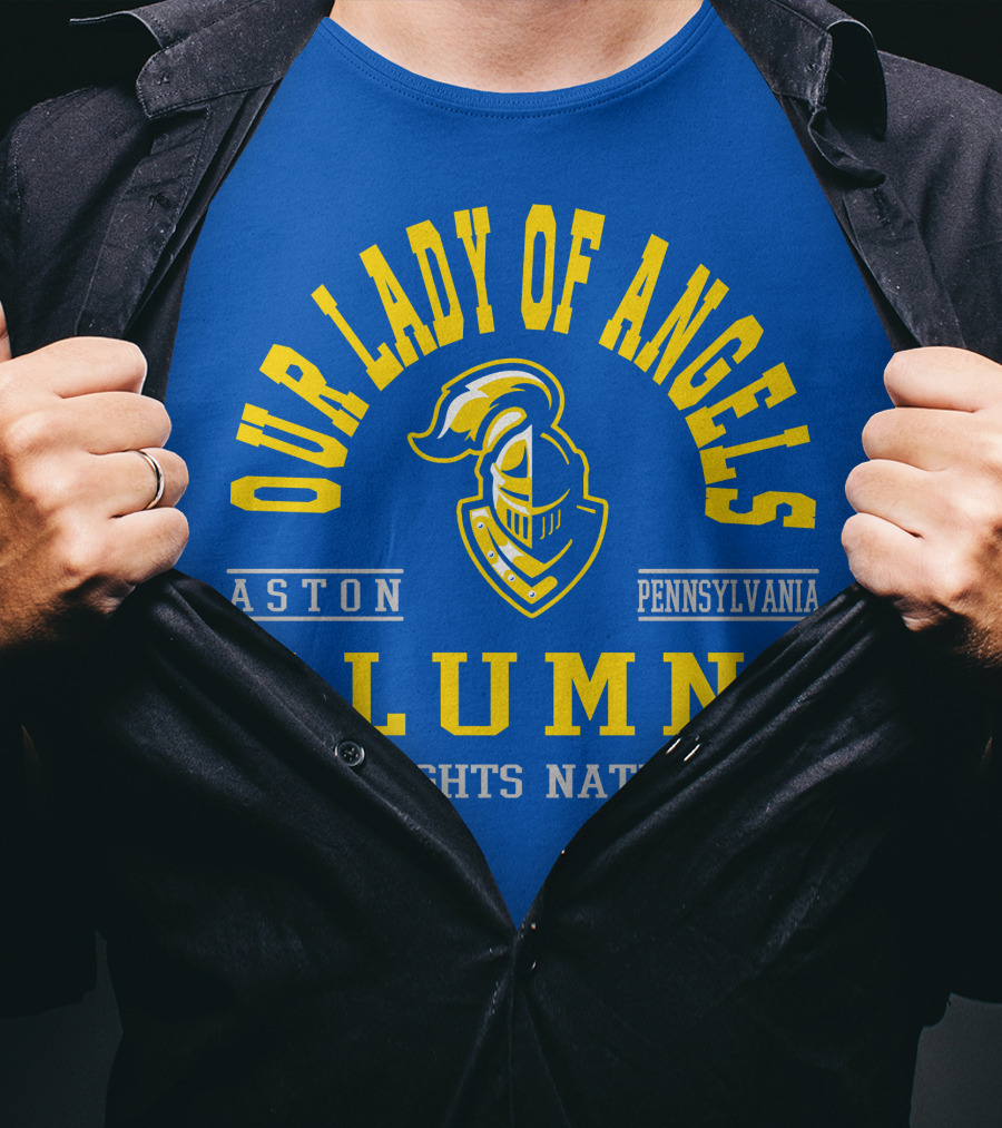 Our Lady Of Angels Aston Pennsylvania Alumni Knights Nation T-Shirt