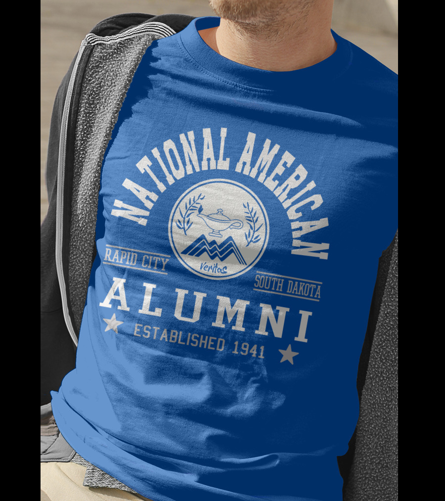 National American University Alumni Rapid City South Dakota Established 1941 T-Shirt
