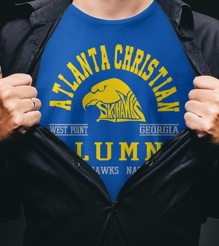 Atlanta Christian Skyhawks Georgia West Point Alumni Nation T-Shirt