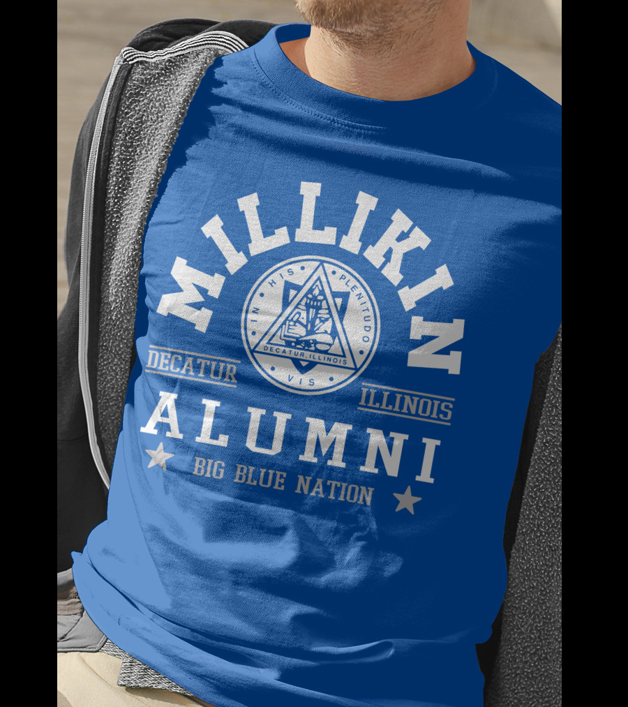 Millikin Alumni Decatur Illinois Big Blue Nation T-Shirt