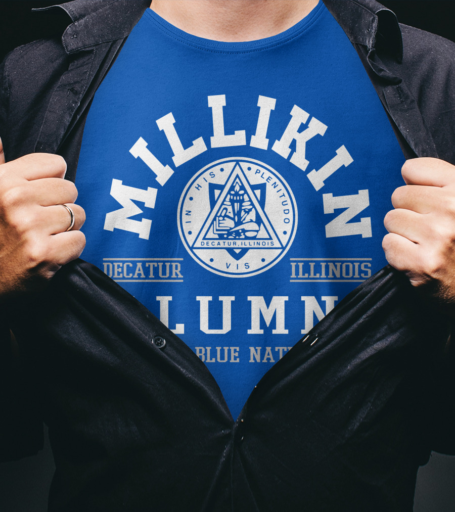 Millikin Alumni Decatur Illinois Big Blue Nation T-Shirt
