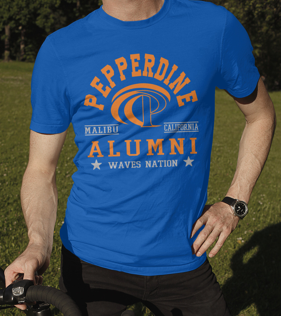 Pepperdine Alumni Waves Nation Malibu California T-Shirt
