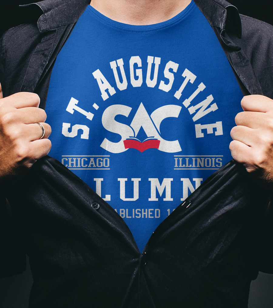 St. Augustine College Alumni Chicago Illinois SAC Established 1980 T-Shirt