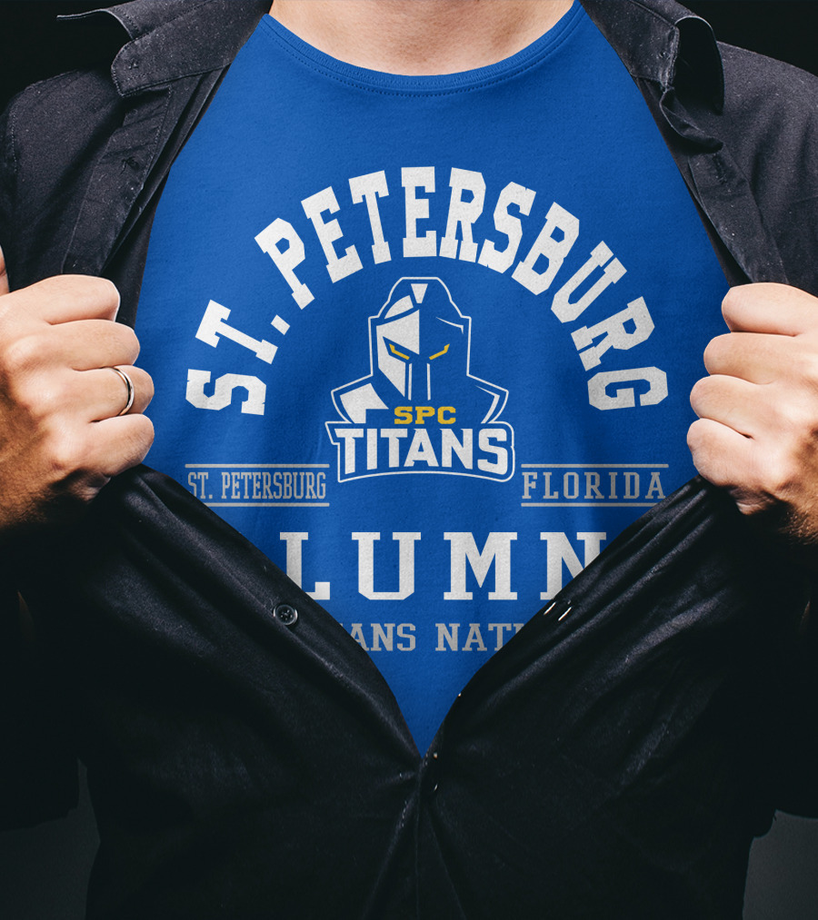 St Petersburg Florida SPC Titans Alumni Nation T-Shirt