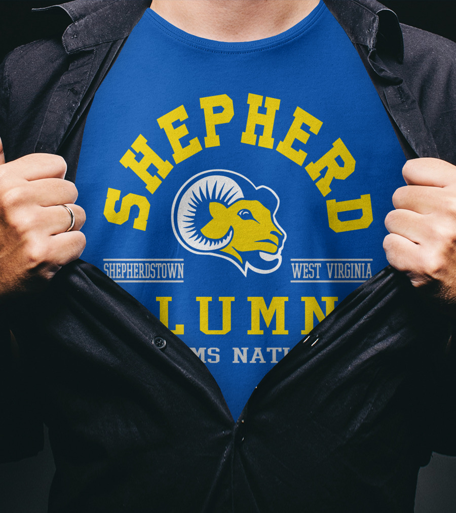 Shepherd Alumni Shepherdstown West Virginia Rams Nation T-Shirt