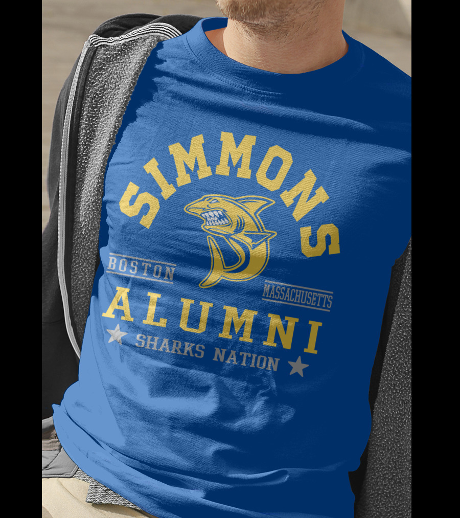 Simmons Alumni Boston Massachusetts Sharks Nation T-Shirt