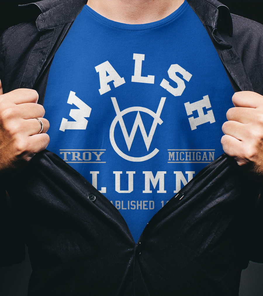 Walsh College Alumni Troy Michigan Established 1922 T-Shirt