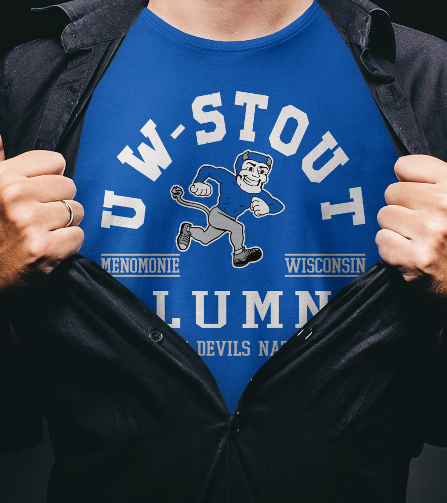 UW-Stout Alumni Blue Devils Nation Menomonie Wisconsin T-Shirt