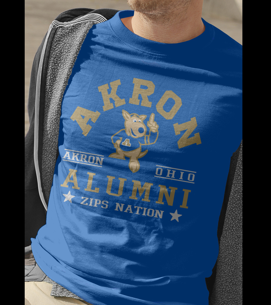 Akron Ohio Alumni Zips Nation T-Shirt