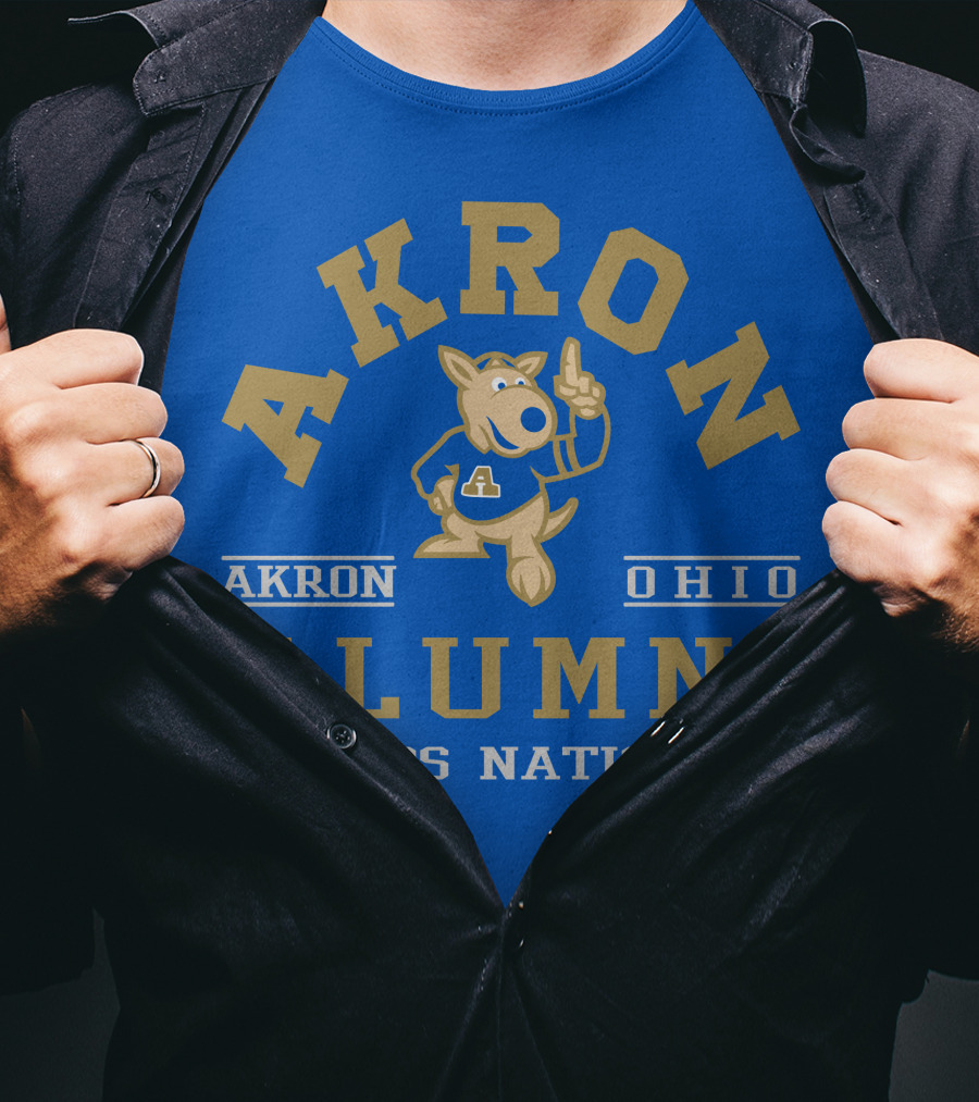 Akron Ohio Alumni Zips Nation T-Shirt
