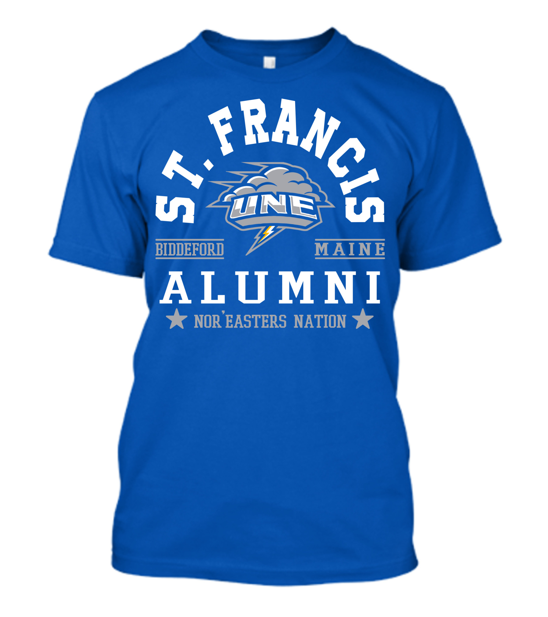 St. Francis Alumni UNE Nor'easters Nation Biddeford Maine T-Shirt