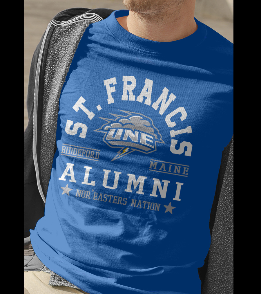 St. Francis Alumni UNE Nor'easters Nation Biddeford Maine T-Shirt