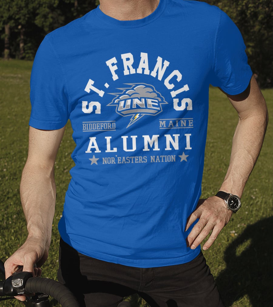St. Francis Alumni UNE Nor'easters Nation Biddeford Maine T-Shirt
