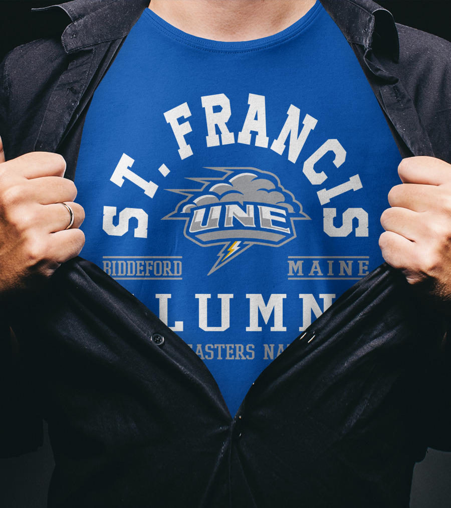 St. Francis Alumni UNE Nor'easters Nation Biddeford Maine T-Shirt