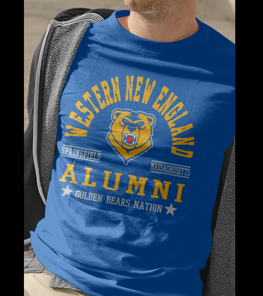 Western New England Alumni Springfield Massachusetts Golden Bears Nation T-Shirt