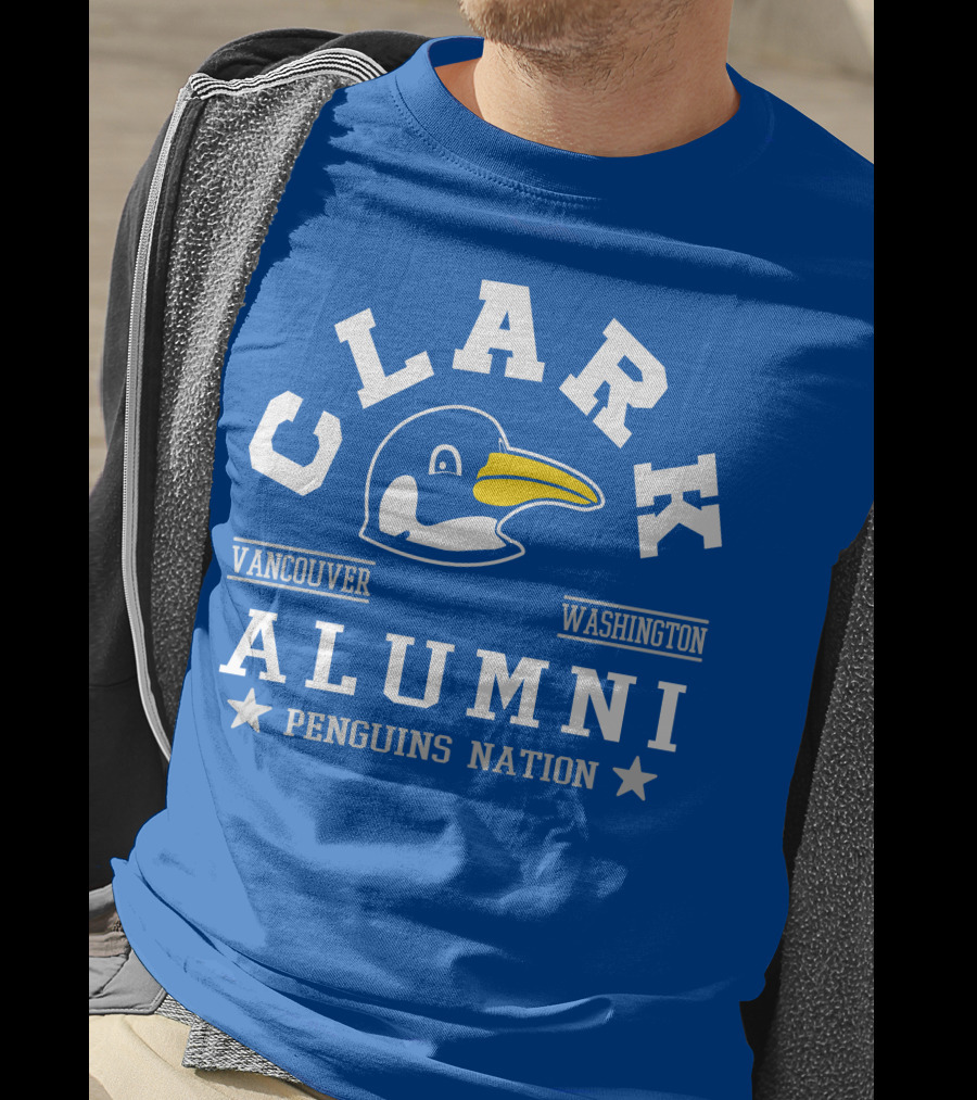 Clark College Vancouver Washington Alumni Penguins Nation T-Shirt