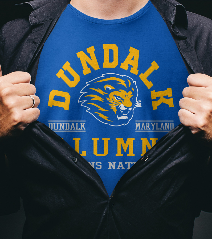 Dundalk Maryland Alumni Lions Nation T-Shirt