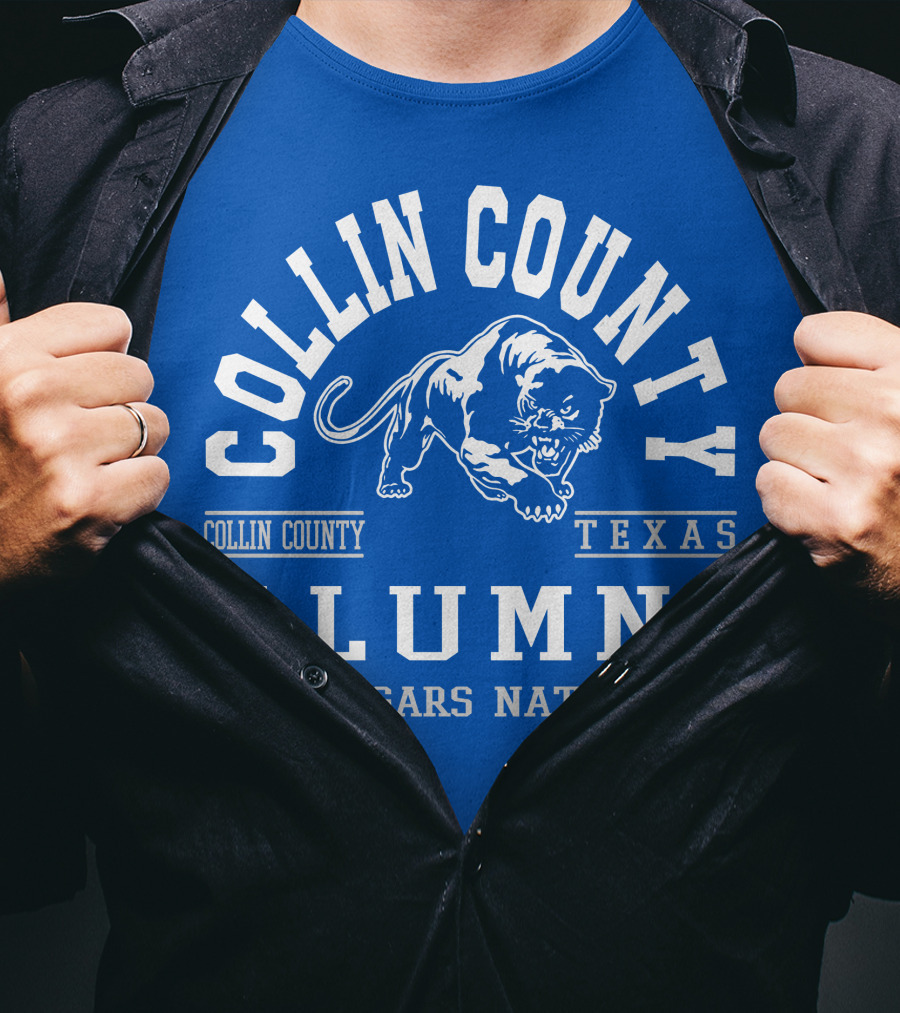 Collin County Texas Alumni Cougars Nation T-Shirt