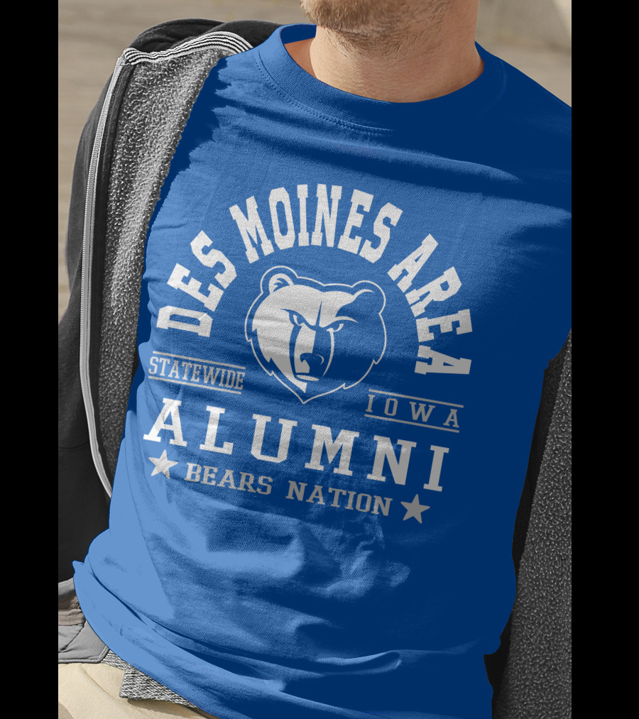 Des Moines Area Statewide Iowa Alumni Bears Nation T-Shirt