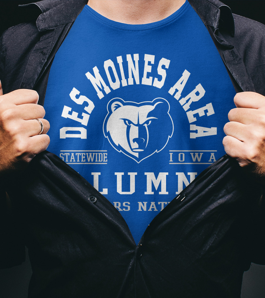 Des Moines Area Statewide Iowa Alumni Bears Nation T-Shirt