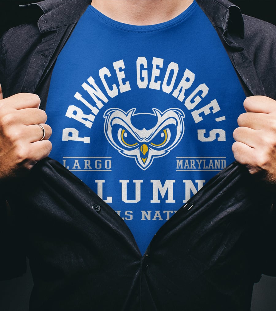 Prince George's College Alumni Owls Nation Largo Maryland T-Shirt