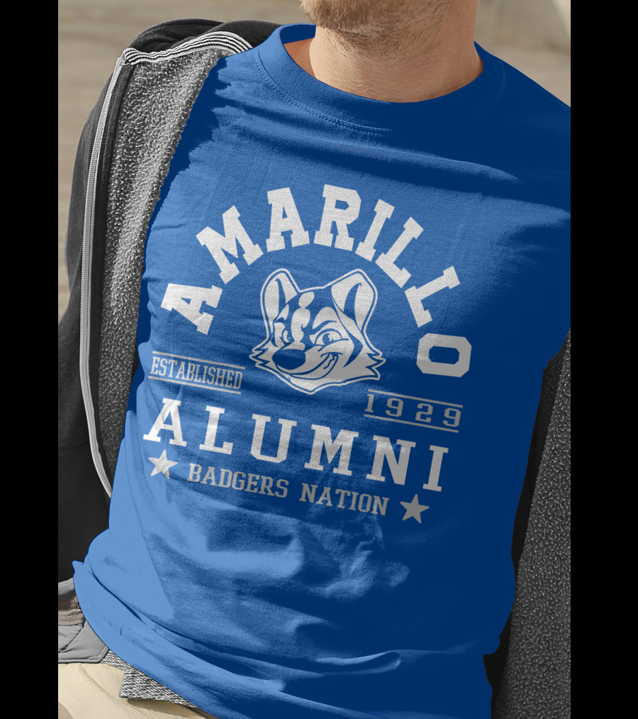 Amarillo Alumni Badgers Nation Established 1929 T-Shirt