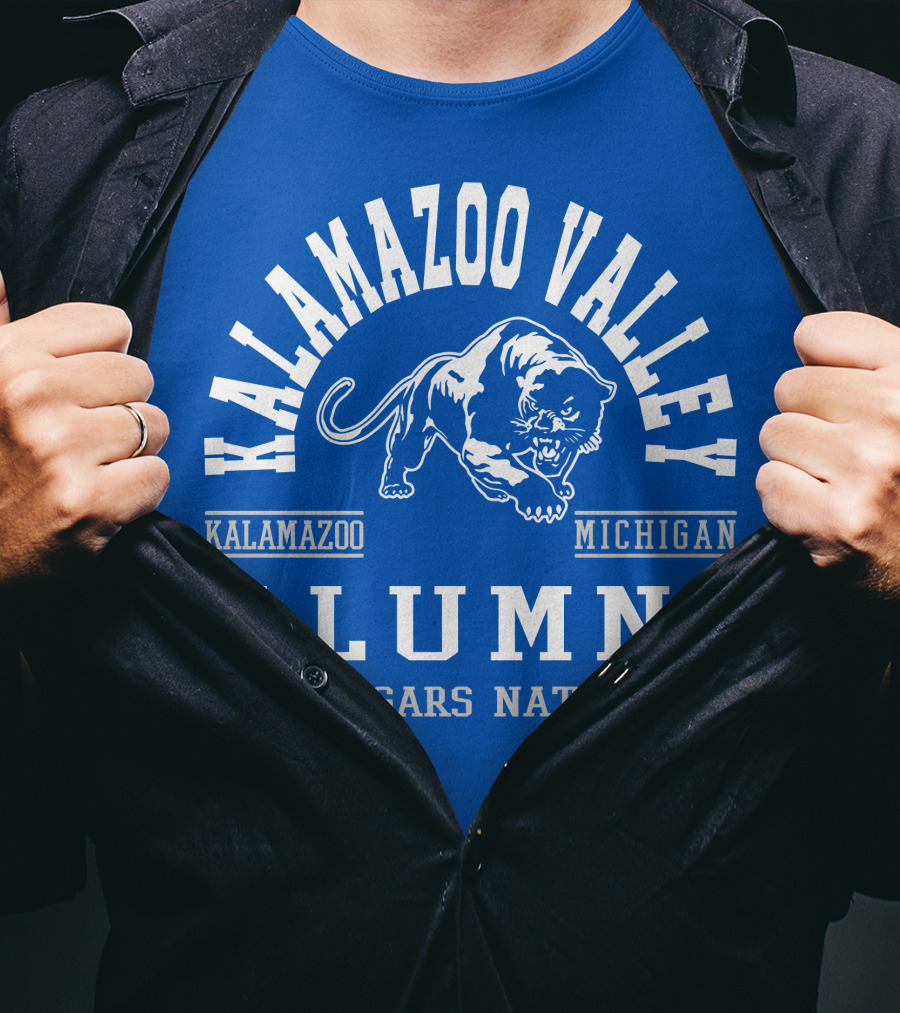 Kalamazoo Valley Alumni Cougars Nation Michigan T-Shirt