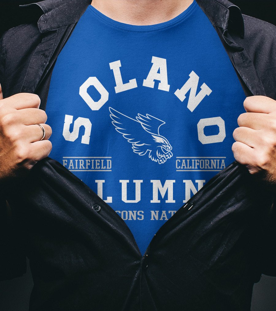 Solano Alumni Fairfield California Falcons Nation T-Shirt