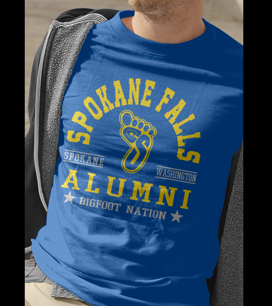 Spokane Falls Alumni Bigfoot Nation Spokane Washington T-Shirt