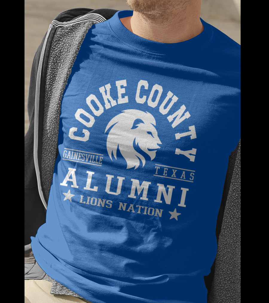 Cooke County College Alumni Gainesville Texas Lions Nation T-Shirt