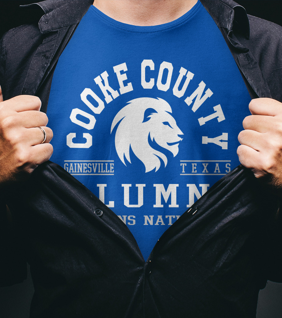 Cooke County College Alumni Gainesville Texas Lions Nation T-Shirt