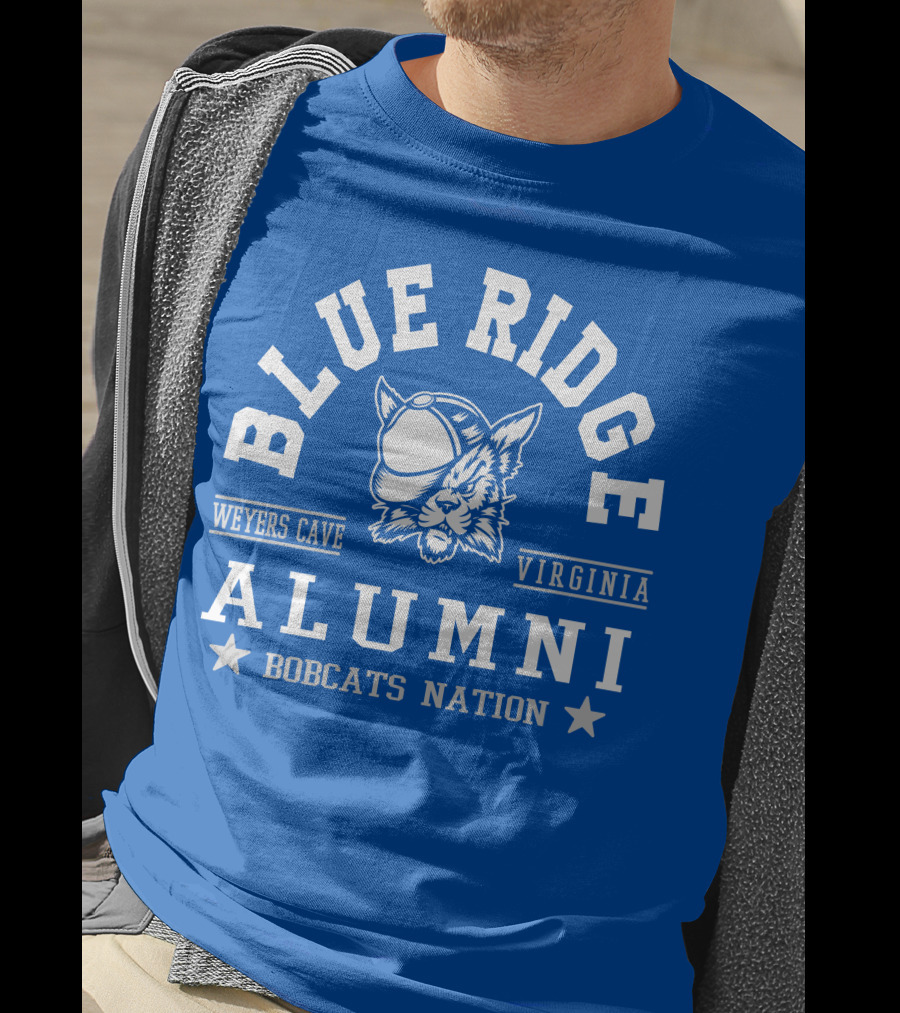 Blue Ridge Alumni Weyers Cave Virginia Bobcats Nation T-Shirt
