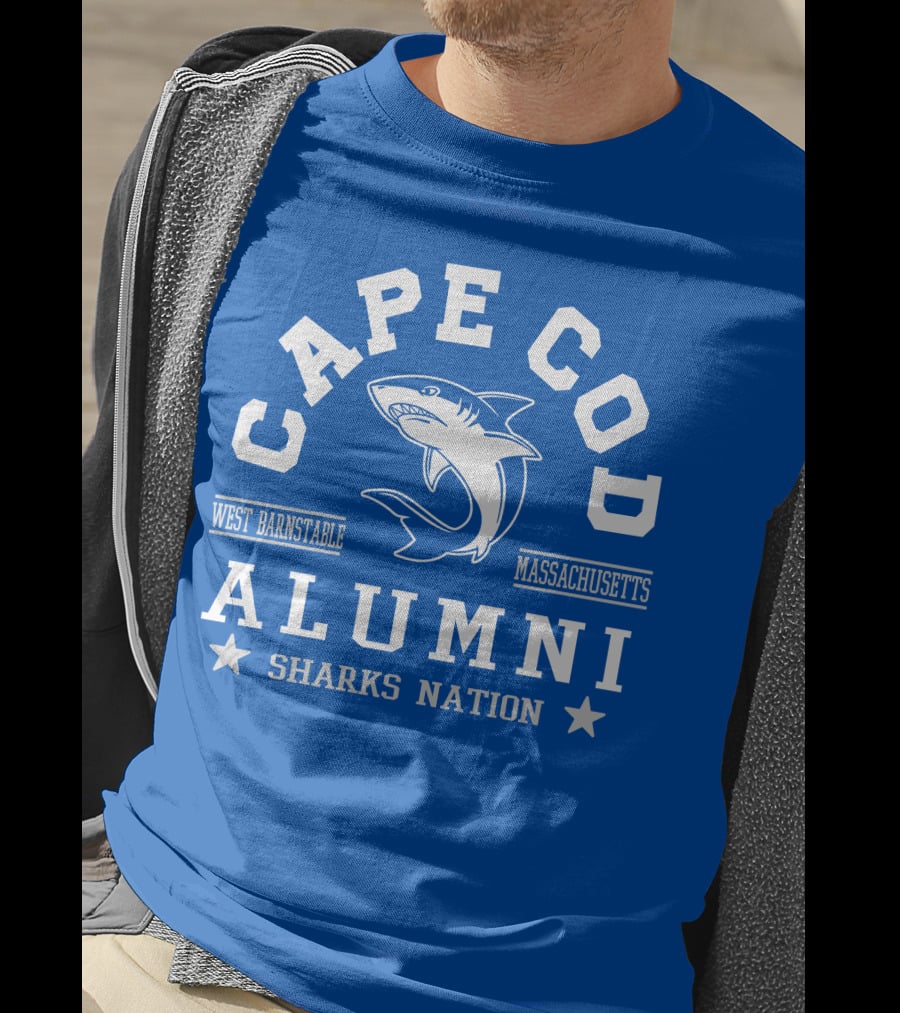 Cape Cod Alumni Sharks Nation West Barnstable Massachusetts T-Shirt