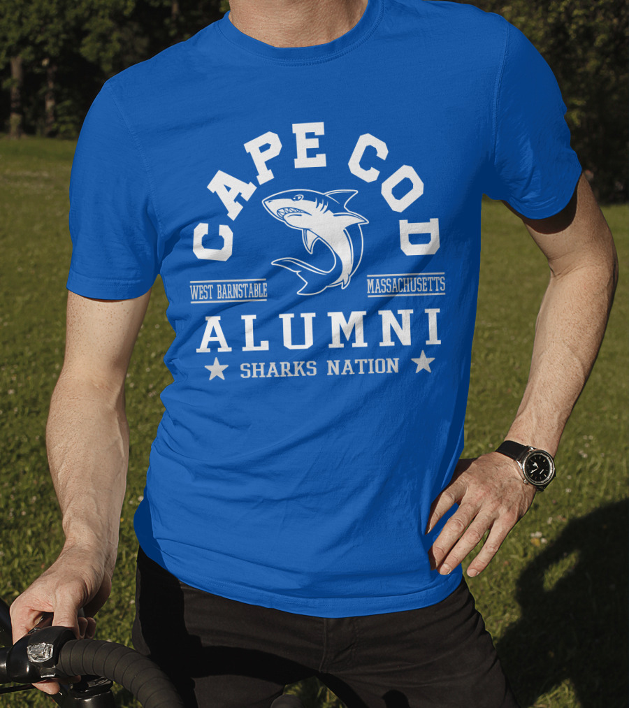 Cape Cod Alumni Sharks Nation West Barnstable Massachusetts T-Shirt