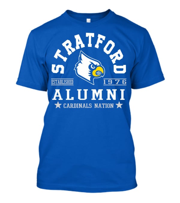 Stratford Alumni Cardinals Nation Established 1976 T-Shirt