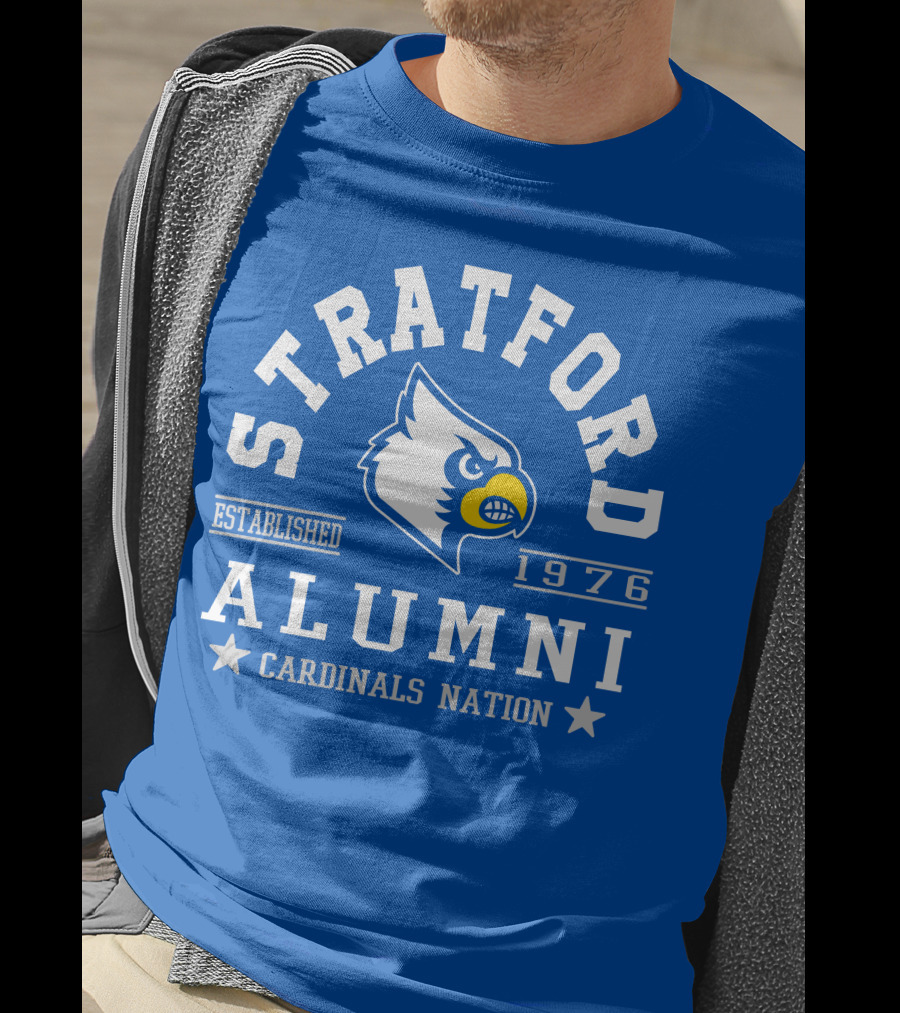 Stratford Alumni Cardinals Nation Established 1976 T-Shirt