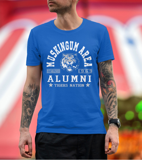 Premium T-Shirt: Muskingum Area Alumni Tigers Nation Established 1969 T-Shirt Muskingum Area Alumni Tigers Nation Established 1969 T-Shirt