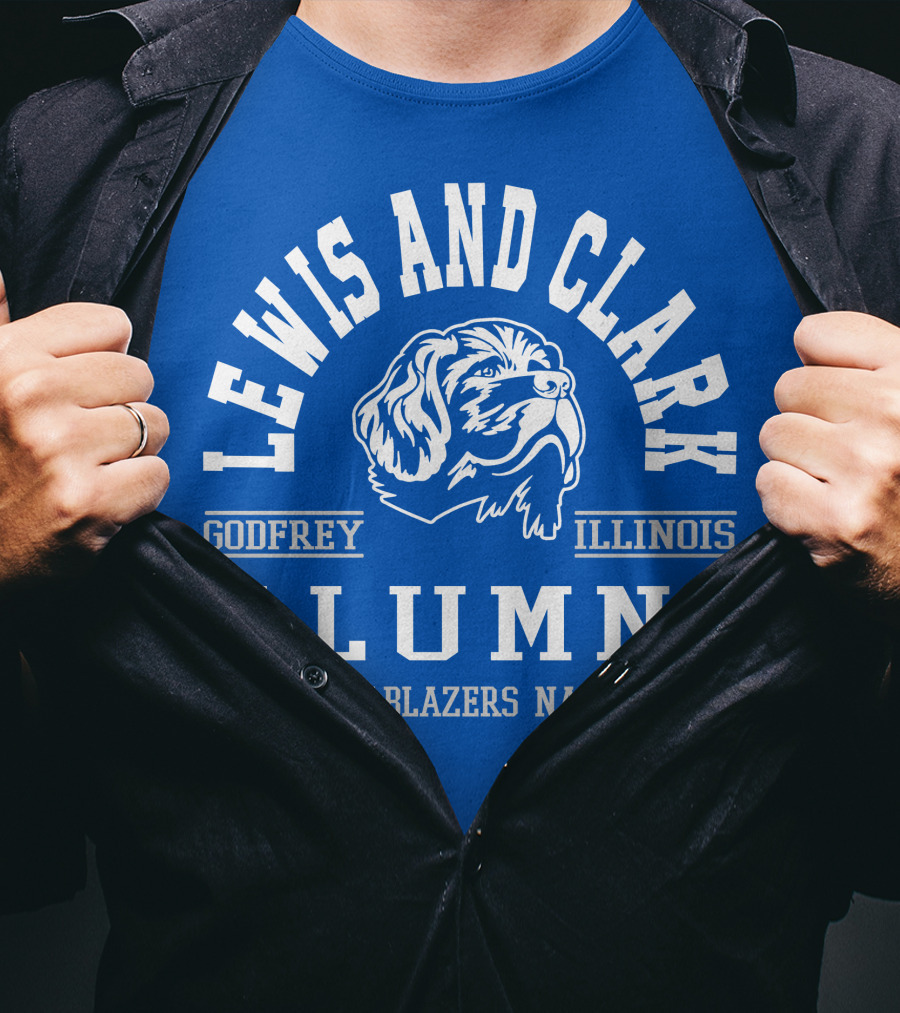 Lewis And Clark Godfrey Illinois Alumni Trailblazers Nation T-Shirt