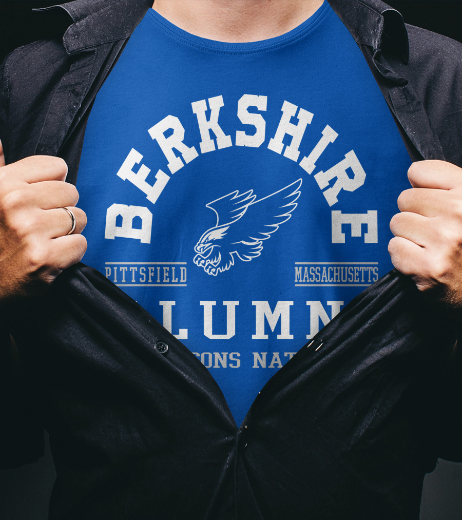 Berkshire Pittsfield Massachusetts Alumni Falcons Nation T-Shirt