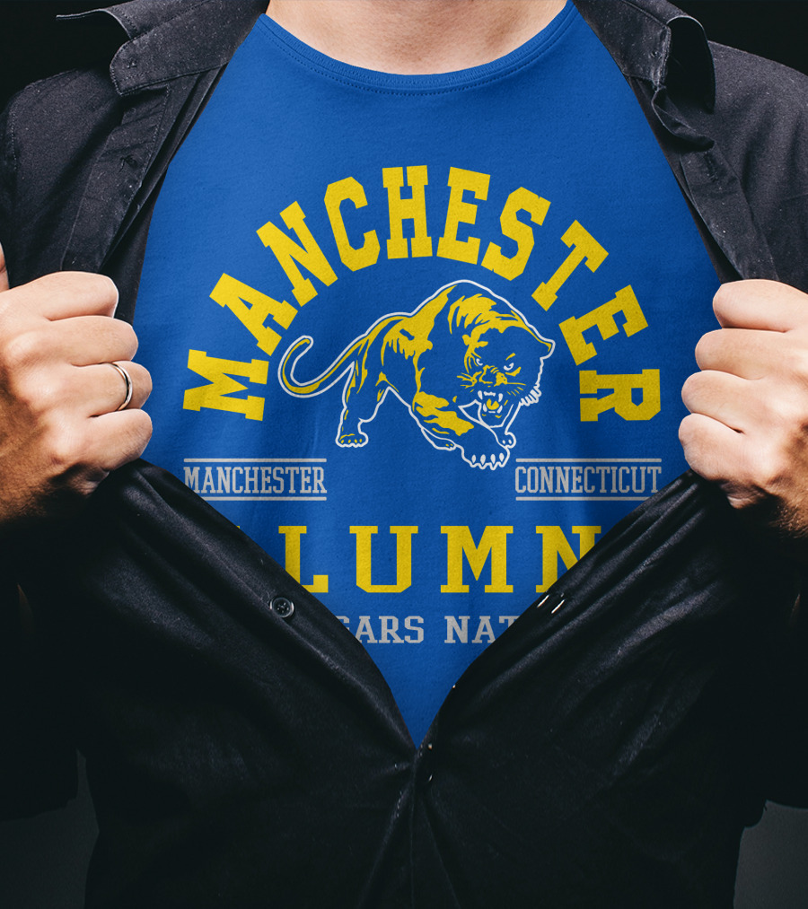 Manchester Connecticut Cougars Alumni Nation T-Shirt