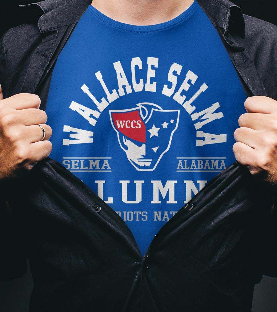 Wallace Selma Alabama Alumni Patriots Nation WCCS T-Shirt