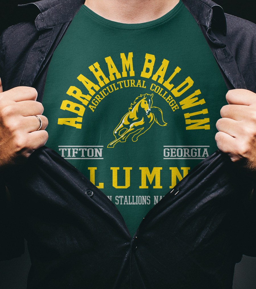Abraham Baldwin Agricultural College Tifton Georgia Alumni Golden Stallions Nation T-Shirt