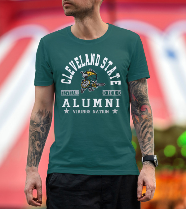Premium T-Shirt: Cleveland State University Ohio Alumni Vikings Nation T-Shirt Cleveland State University Ohio Alumni Vikings Nation T-Shirt