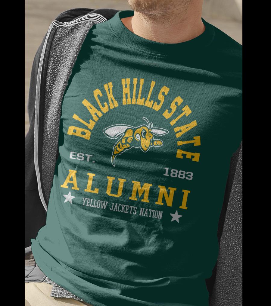 Black Hills State Alumni Yellow Jackets Nation Est. 1883 T-Shirt