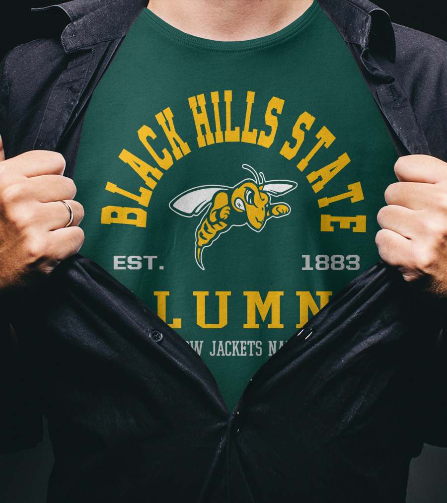 Black Hills State Alumni Yellow Jackets Nation Est. 1883 T-Shirt