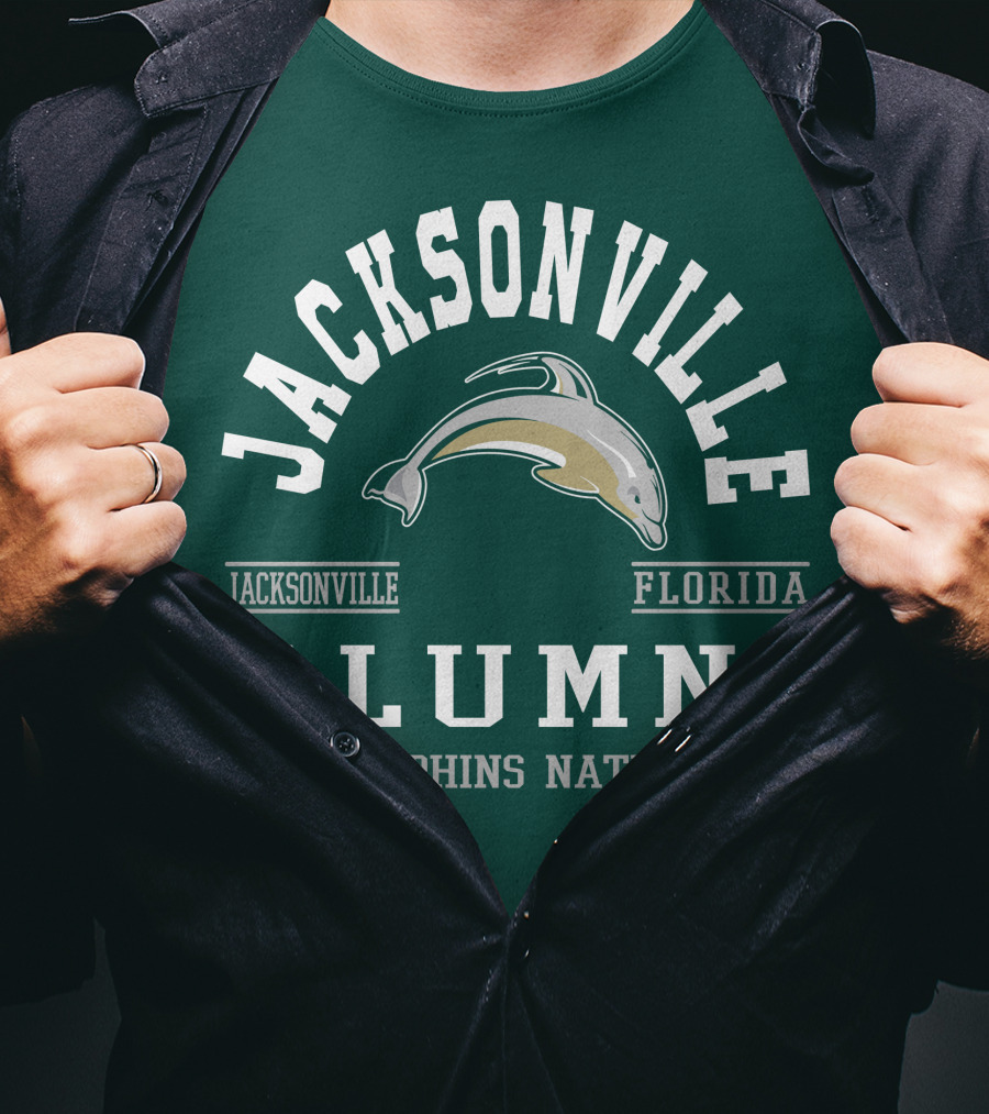 Jacksonville Florida Alumni Dolphins Nation T-Shirt