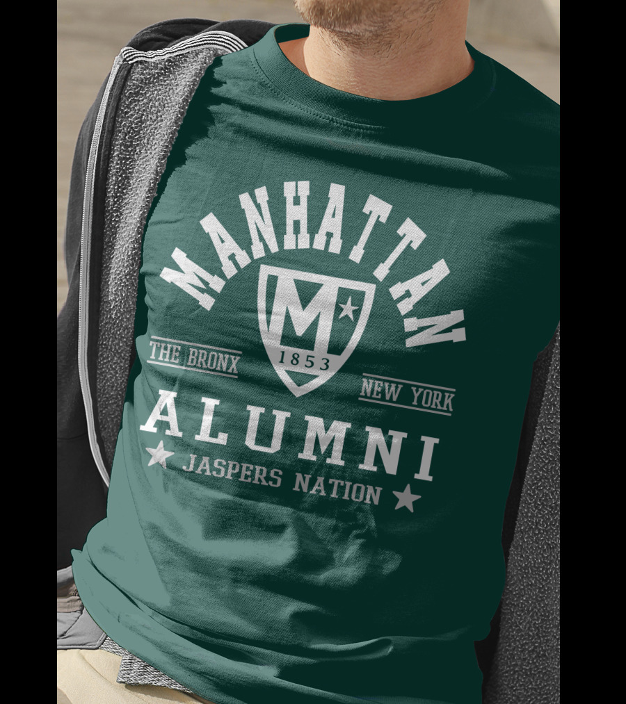 Manhattan 1853 The Bronx New York Alumni Jaspers Nation T-Shirt
