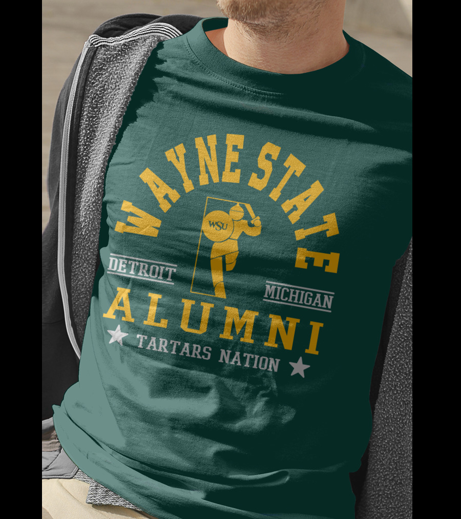 Wayne State Alumni Detroit Michigan Tartars Nation T-Shirt