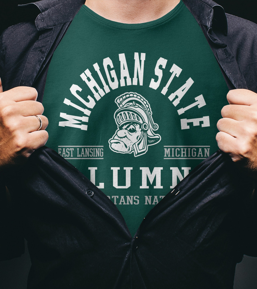 Michigan State University Alumni Spartans Nation East Lansing Michigan T-Shirt