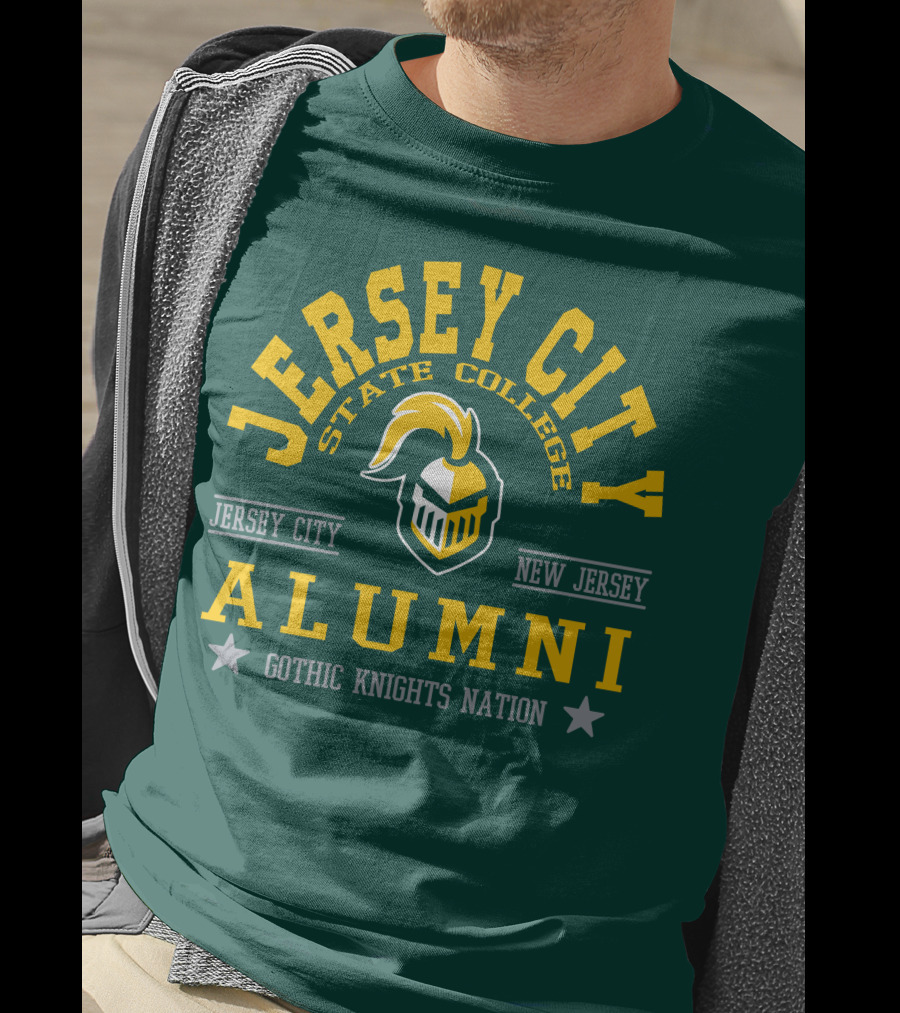 Jersey City State College Alumni Gothic Knights Nation New Jersey T-Shirt